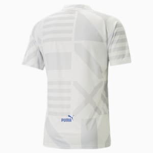 Italy Soccer Away Prematch Men's Jersey, Puma White-Feather Gray
