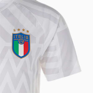 メンズ FIGC イタリア アウェイ プレマッチ 半袖 シャツ, Puma White-Feather Gray