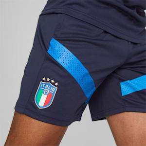 Shorts de entrenamiento de Italia para hombre, Peacoat-Ignite Blue