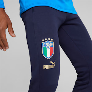 Italy Football Casuals Pants Men, Peacoat-Puma Team Gold