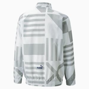 Olympique de Marseille Football Prematch Jacket Youth, Puma White-Limoges
