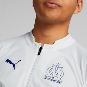 Olympique de Marseille Football Quarter-zip Training Top Men, Puma White-Limoges