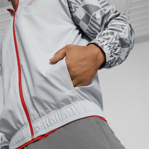 Switzerland Football Prematch Jacket Men, Harbor Mist-Smoked Pearl