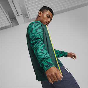 Senegal Football Prematch Jacket Men, June Bug-Pepper Green