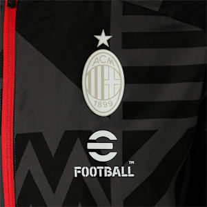 A.C. Milan Prematch Football Jacket Men, Puma Black-Asphalt