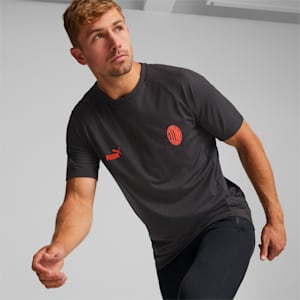 A.C. Milan Football Casuals Tee Men, Puma Black-Asphalt