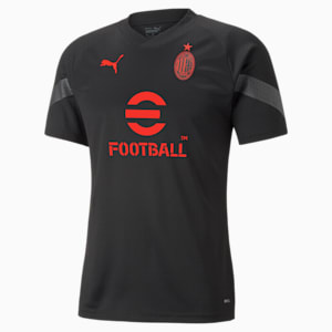 Camiseta de entrenamiento A.C. Milan para hombre, Puma Black-Asphalt
