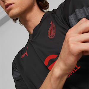 A.C. Milan Football Training Men's Jersey, Puma Black-Asphalt