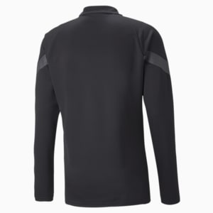 A.C. Milan Football Quarter-zip Training Top Men, Puma Black-Asphalt