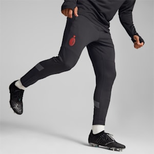A.C. Milan Men's Training Pants, Puma Black-Asphalt, extralarge