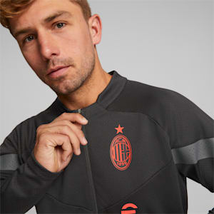 A.C. Milan Football Training Jacket Men, Puma Black-Asphalt