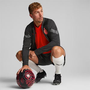 Chamarra para entrenar de fútbol del A.C. Milan para hombre, Puma Black-Asphalt