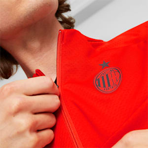 A.C. Milan Football Training Jacket Men, Fiery Red-Asphalt