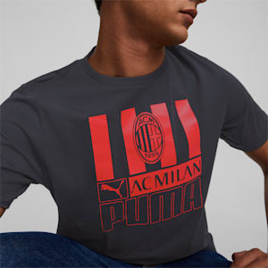 A.C. Milan Football ftblCore Men's T-Shirt, Puma Black-Tango Red