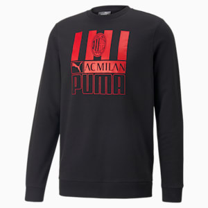 A.C. Milan Football ftblCore Sweatshirt Men, Puma Black-Tango Red