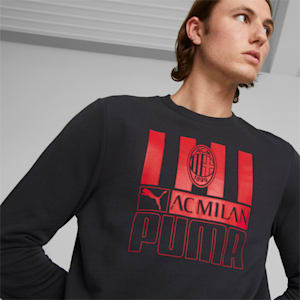 A.C. Milan Football ftblCore Sweatshirt Men, Puma Black-Tango Red