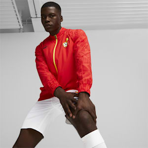 Ghana Football Prematch Jacket Men, Puma Red-Puma Black