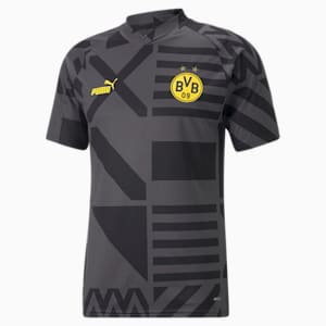 Borussia Dortmund Football Prematch Jersey Men, Puma Black-Asphalt