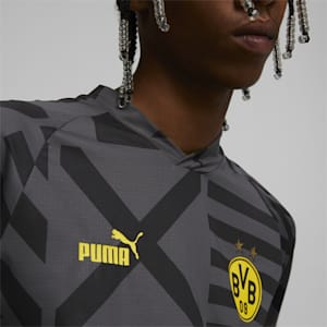 Borussia Dortmund Football Prematch Jersey Men, Puma Black-Asphalt