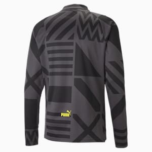 Borussia Dortmund Football Prematch Sweatshirt Men, Puma Black-Asphalt