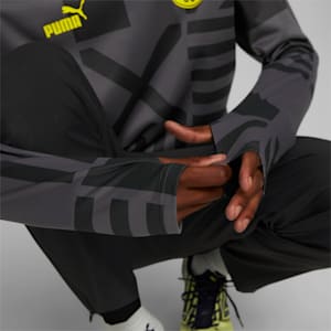 Borussia Dortmund Football Prematch Sweatshirt Men, Puma Black-Asphalt