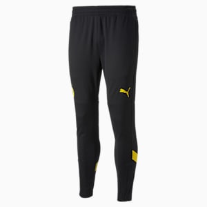 Borussia Dortmund Men's Training Pants, Puma Black-Cyber Yellow