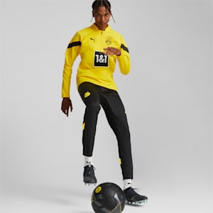 Pantalones de entrenamiento de Borussia Dortmund para hombre, Puma Black-Cyber Yellow