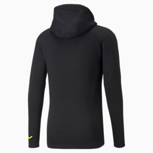 Borussia Dortmund Football Casuals Hooded Jacket Men, Puma Black