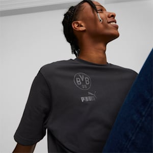 Borussia Dortmund ftblCulture Men's T-Shirt, Puma Black-Asphalt, extralarge-IND