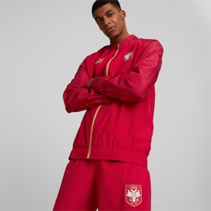 Serbia Football Prematch Jacket Men, Chili Pepper-Victory Gold, extralarge-GBR