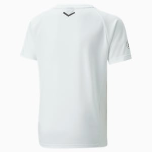 Manchester City F.C. Casuals Football Tee Youth, Puma White-Puma Black