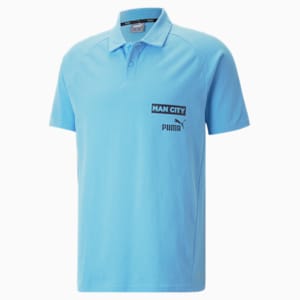 Manchester City F.C. Casuals Football Polo Men, Team Light Blue-Parisian Night