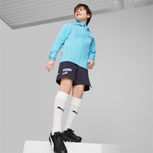 Manchester City F.C. Football Casuals Hooded Jacket Youth, Team Light Blue-Parisian Night