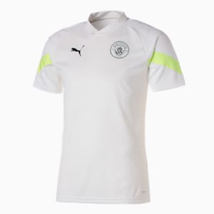 メンズ マンチェスター シティー MCFC トレーニング 半袖 シャツ, Puma White-Fizzy Light