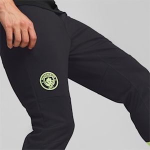 Pantalones de entrenamiento de fútbol Manchester City F.C. para hombre, Puma Black-Fizzy Light