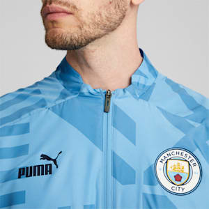 Manchester City F.C. Prematch Football Jacket Men, Team Light Blue-Peacoat