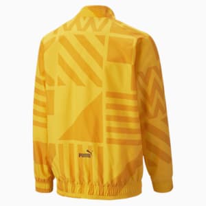Manchester City F.C. Football Prematch Jacket Youth, Spectra Yellow-Puma Black
