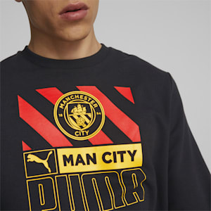 Manchester City F.C. FtblCore Men's Crew Sweatshirt, Puma Black-Tango Red, extralarge-IND