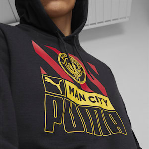 Manchester City F.C. FtblCore Men's Hoodie, Puma Black-Tango Red, extralarge-IND