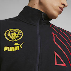 Manchester City F.C. ftblCulture Track Jacket Men, Puma Black-Tango Red