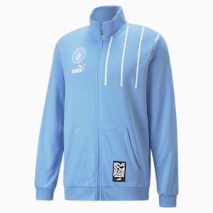 Manchester City F.C. ftblCulture Track Jacket Men, Team Light Blue-Puma White