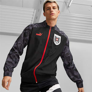 Austria Football Prematch Jacket Men, Puma Black-Ebony, extralarge-GBR