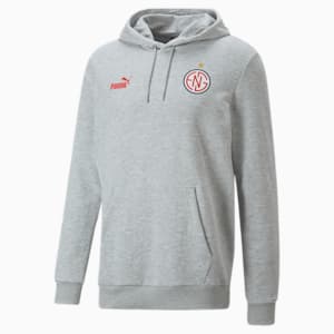 ftblCore Fan Men's Hoodie, Light Gray Heather-Puma Red, extralarge-IND