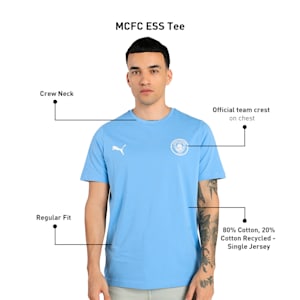 Manchester City Men's Football T-shirt, Team Light Blue, extralarge-IND