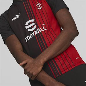 Jersey A.C. Milan para antes del partido para hombre, PUMA Black-Tango Red