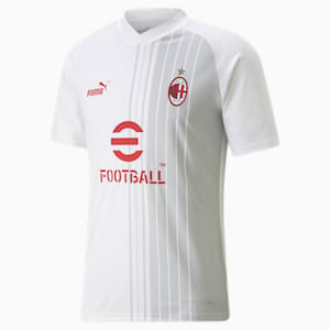 Jersey A.C. Milan para antes del partido para hombre, PUMA White-Tango Red