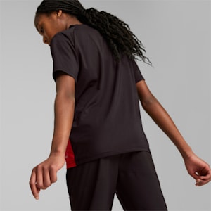 キッズ ACミラン ACM プレマッチ 半袖 シャツ 116-152cm, PUMA Black-Tango Red