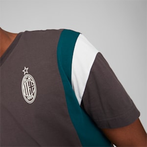 A.C Milan Ftbl Archive Men's Relaxed Fit T-Shirt, Flat Dark Gray-Varsity Green, extralarge-IND