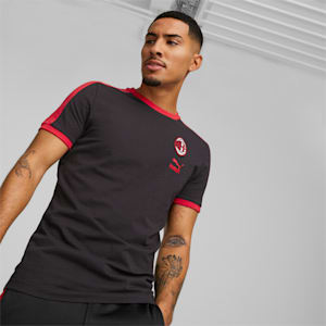 A.C. Milan FtblHeritage T7 Men's T-Shirt, PUMA Black-Tango Red, extralarge-IND