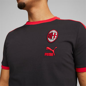 A.C. Milan ftblHeritage T7 Men's Tee, PUMA Black-Tango Red
